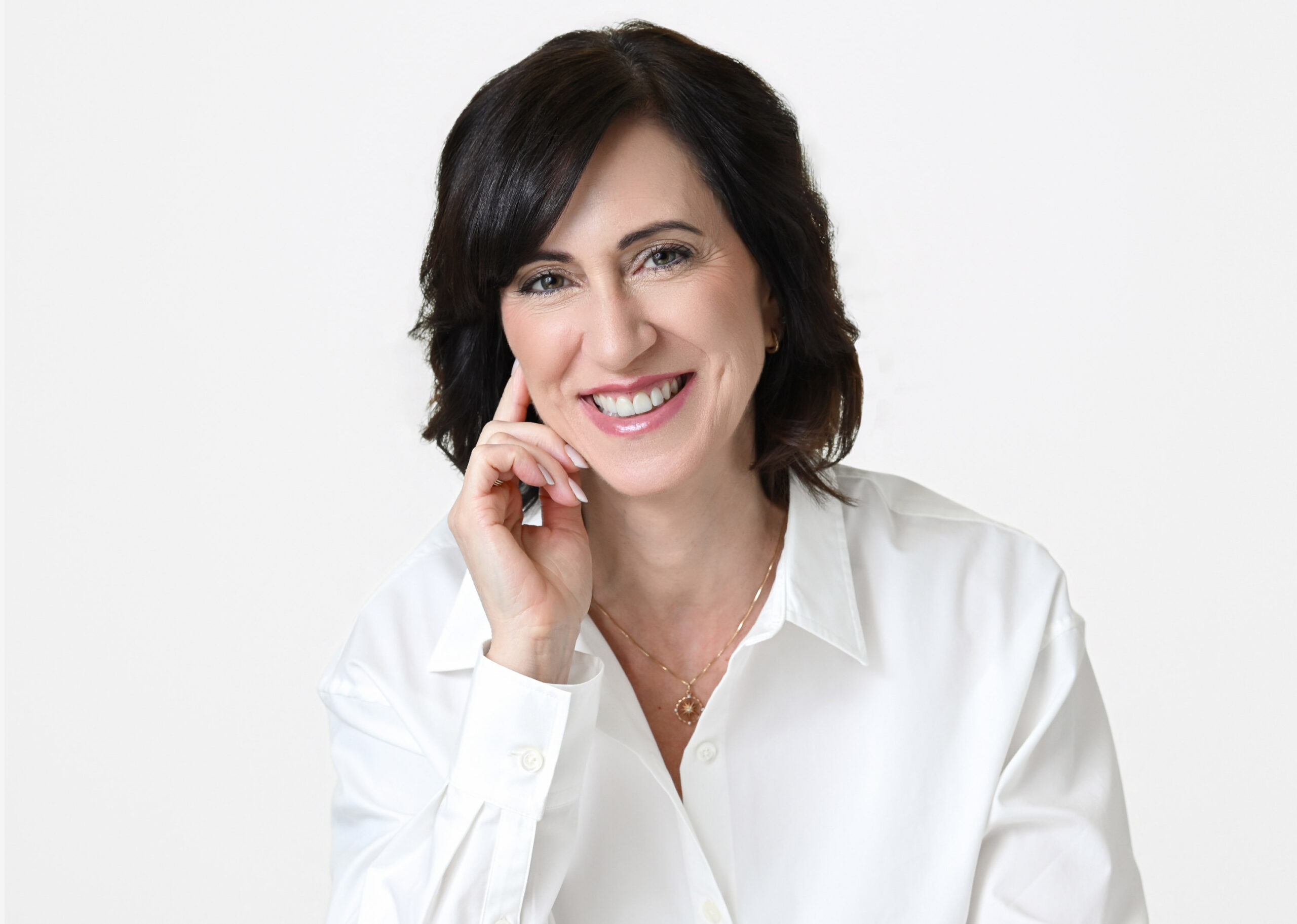 Elegant portrait of confident woman over 40 in Toronto